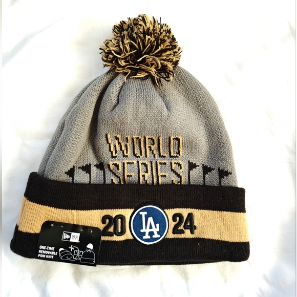 New Era 2024 Los Angeles Dodgers Beanie Locker Room Knit Hat World Series NLCS - Picture 1 of 10